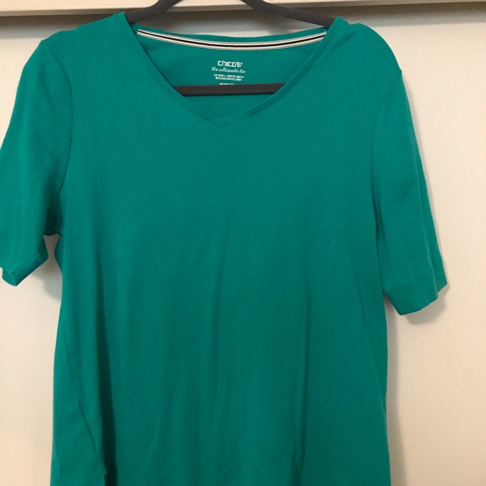 Chico’s the Ultimate Tee teal